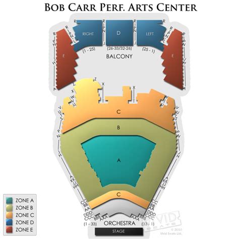 Bob Carr Performing Arts Center Seating Chart | Bob Carr Theater ...