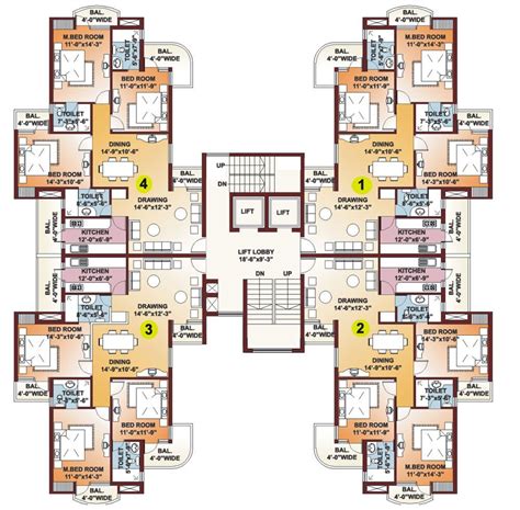 High Rise Apartment Building Floor Plans - Beste Awesome Inspiration Residential Building Plan ...