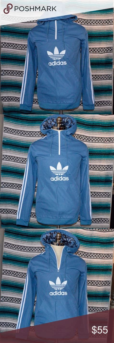 Adidas Hoodie Sweatshirt Baby Blue large | Adidas hoodie, Sweatshirts ...