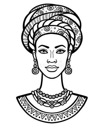 African Drawing Line Woman Stock Illustrations – 2,402 African Drawing Line Woman Stock ...