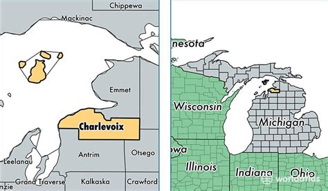 Charlevoix County, Michigan / Map of Charlevoix County, MI / Where is Charlevoix County?