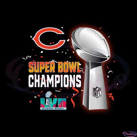 Chicago Bears Super Bowl Lvii 2023 Champions Png Sublimation Designs