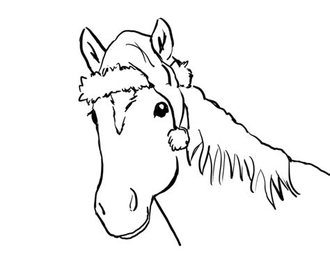 Christmas Horse Coloring Page | Art Starts