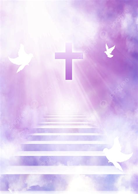 Heaven Clouds Peace Dove Cross Background Wallpaper Image For Free Download - Pngtree