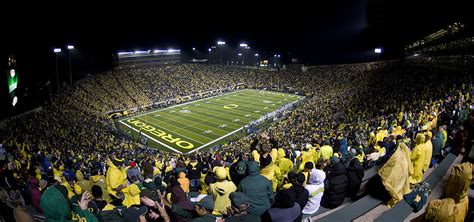 Night Game At Autzen Stadium Photograph by Alasdair Turner