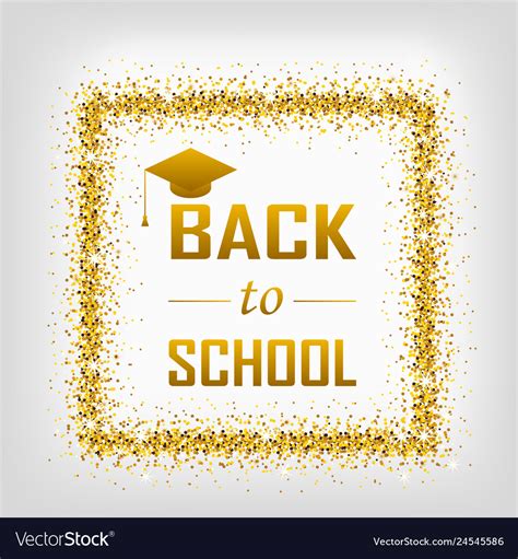 Back to school logo design lettering Royalty Free Vector