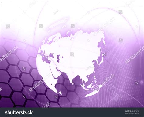 Asia Map Technologystyle Artwork Stock Illustration 41375698 | Shutterstock