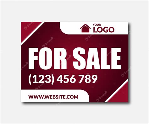 Premium Vector | Land for sale home for sale yard sign design