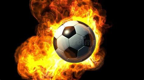 Animated Soccer Ball on Fire Stock Footage - Video of fireball, flame: 61738860