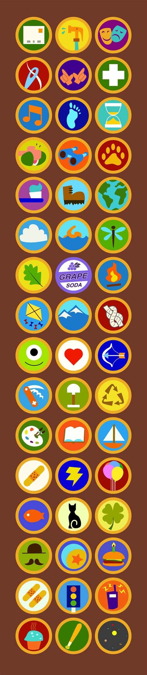 Wilderness Explorer Badges "UP" on Behance