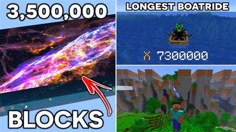 The Most INCREDIBLE Minecraft WORLD RECORDS... - YouTube