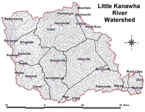 Little Kanawha River Map