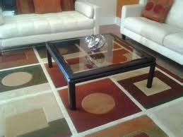Square Glass Top Coffee Table (360)