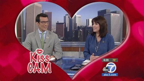 ABC7's David Ono and Ellen Leyva get caught on kiss cam