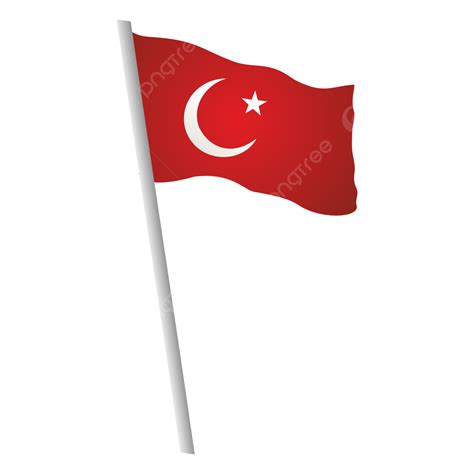 Turkish Flag Vector Hd PNG Images, Waving Turkish Flag, Turkey Flag ...