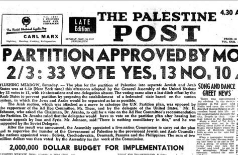 What really happened at the 1947 UN Palestine partition vote - Israel ...