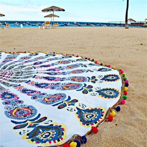 Pin by Kitty Cheramie on Covering | Beach sand, Mandala, Outdoor blanket