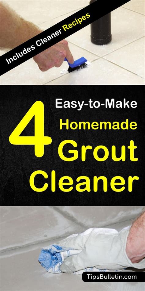 4 Easy to Make Homemade Grout Cleaner | Diy grout cleaner, Grout cleaner, Homemade grout cleaner