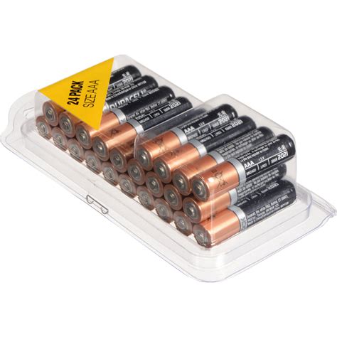 Duracell AAA 1.5V Alkaline Coppertop Batteries MN2400B24Q B&H