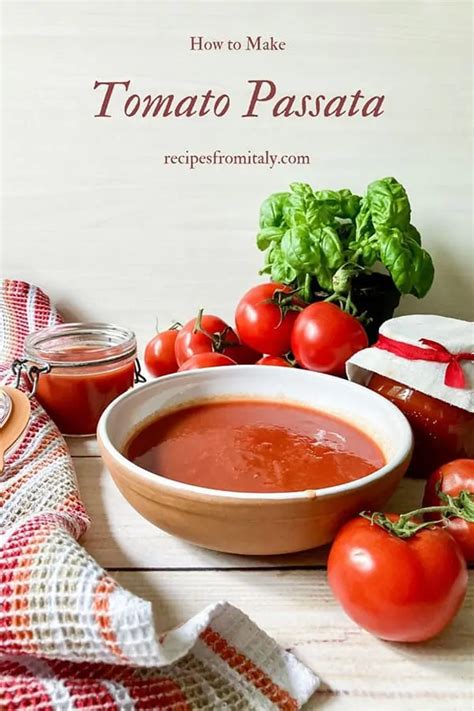 Tomato Passata Recipe | Passata di Pomodoro - Recipes from Italy