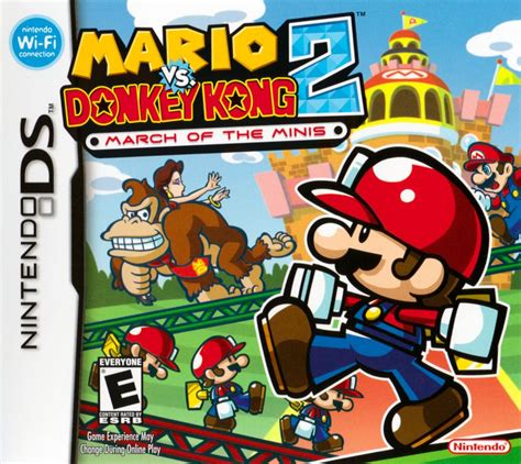 Mario vs. Donkey Kong 2: March of the Minis (2006) Nintendo DS box cover art - MobyGames