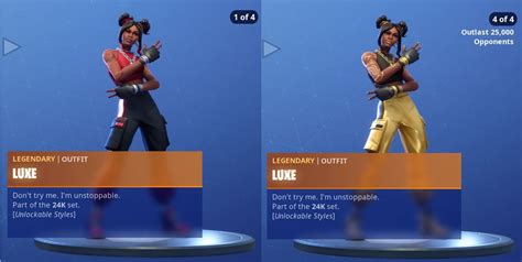 All Fortnite Season 8 Luxe Battle Pass Skin Styles - Fortnite Insider