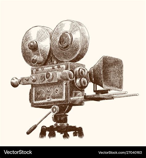 Vintage film camera Royalty Free Vector Image - VectorStock