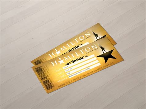 HAMILTON Printable Broadway Gift Ticket Editable - Etsy