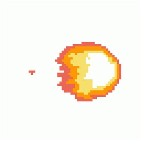 Fireball Pixel Sticker - Fireball Pixel Fire - Discover & Share GIFs