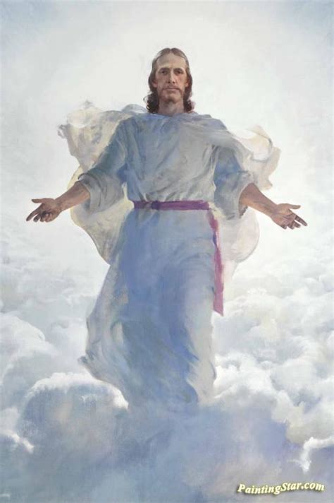 Resurrected Christ (second Coming Detail) Artwork By Harry Anderson Oil Painting & Art Prints On ...