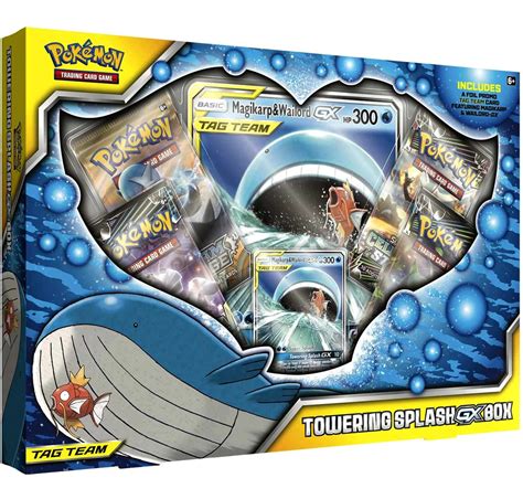 Pokemon Trading Card Game Tag Team Towering Splash-GX Box Pokemon USA - ToyWiz