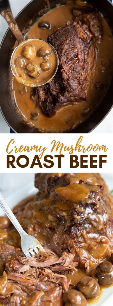 Creamy Mushroom Beef Chuck Roast Recipe