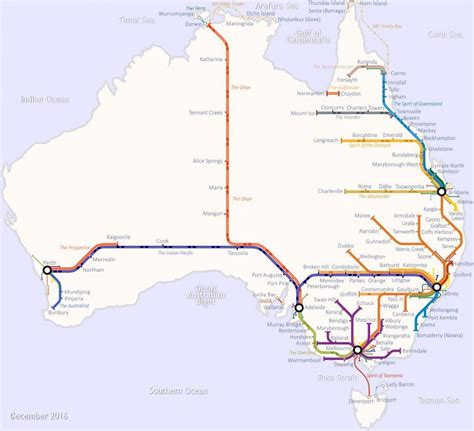 Australian Trains Map