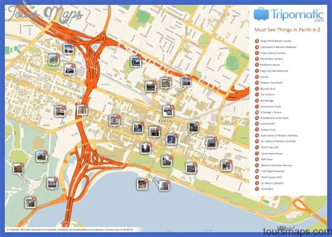 Melbourne Map Tourist Attractions - ToursMaps.com