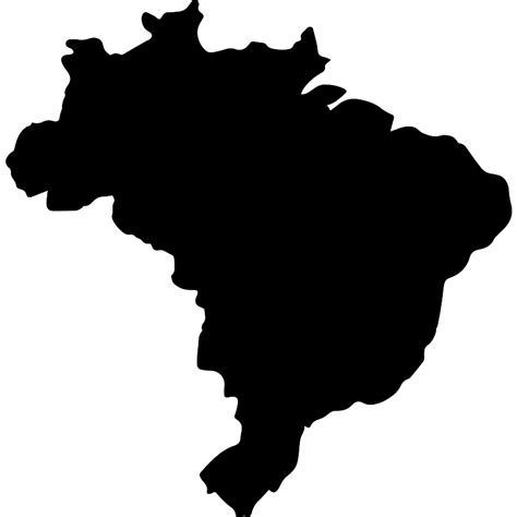 Brazil Map Vector SVG Icon - SVG Repo