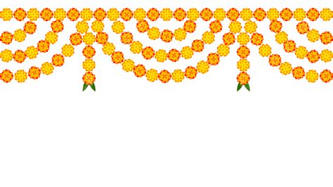 Marigold Door Toran Garland Border Hindu Festival Decorations, Decorations, Durga Puja, Marigold ...