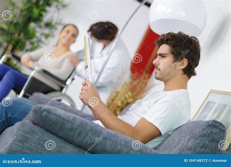 Different People Sitting in Waiting Room Hospital Stock Photo - Image ...