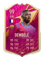 FIFA 22 - Ousmane Dembélé - Base Card - 99 Rated