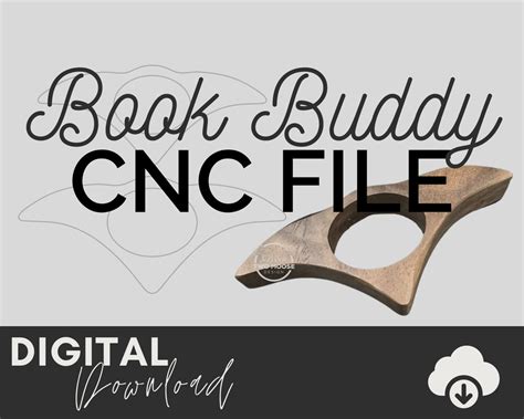 Book Buddy SVG File CNC Book Page Holder Template - Etsy UK