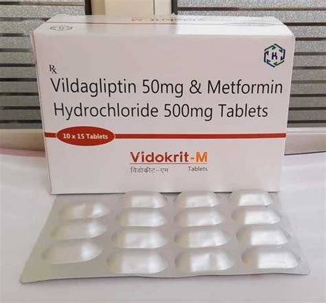 Vildagliptin 50 Mg + Metformin 500 Mg Manufacturer, Supplier in Haryana