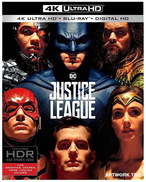 'Justice League' Blu-ray & 4k Blu-ray up for Pre-order - HD Report