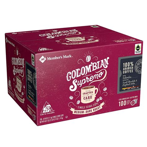 Daily Chef Colombian Supremo K-Cup Coffee Pods, Medium-Dark Roast, 100 ...