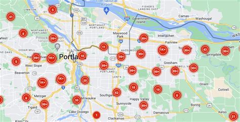 Saturday’s PGE outage map shows progress: 8K remain without power in ...