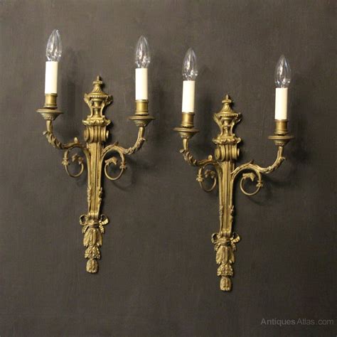 Antiques Atlas - French Pair Of Bronze Antique Wall Sconces