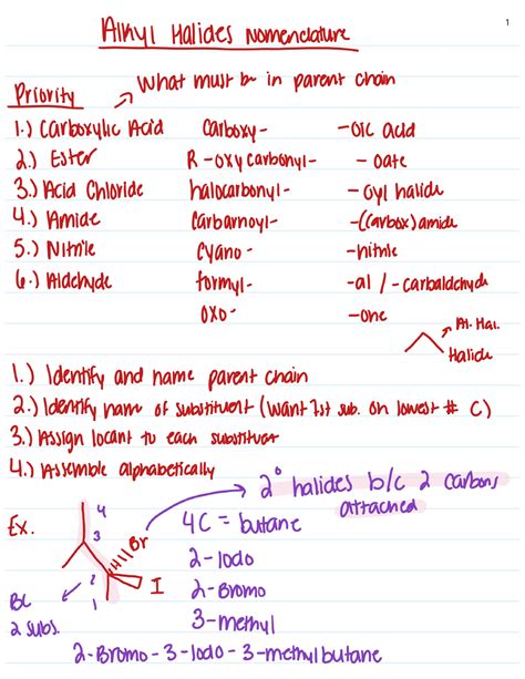 Alkyl Halide Nomenclature - CHM 201 - Studocu