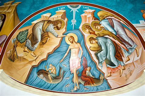 Jesus' baptism Jesus Baptised, Christian Calendar, Day Of Pentecost, The Rite, John The Baptist ...