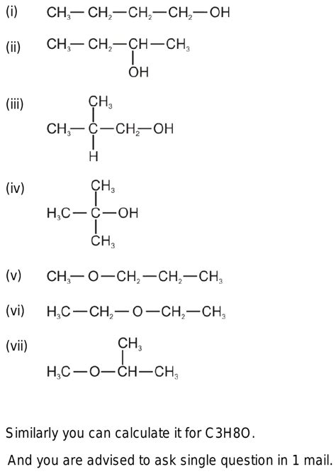 Write The Number Of Structural Isomers Of The Compound Class | My XXX Hot Girl