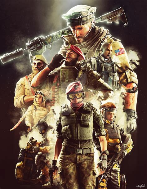 Rainbow Six Siege - Newest operators (poster) by AmbientFlush on DeviantArt