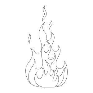 25 Easy Flames Drawing Ideas - How to Draw Flames