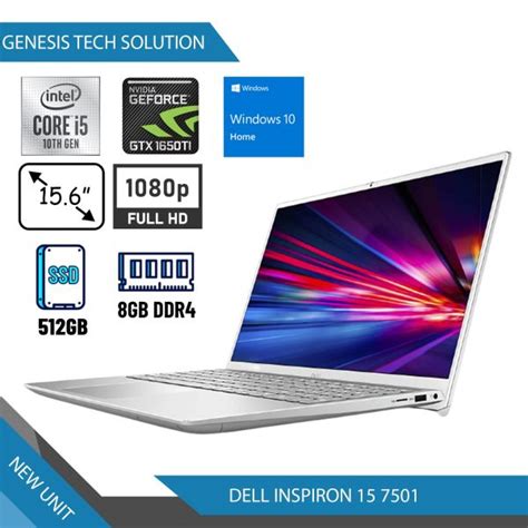 [NEW] Dell Inspiron 15 7501 – i5/8GB/512GB/GTX 1650Ti/15.6″FHD ...